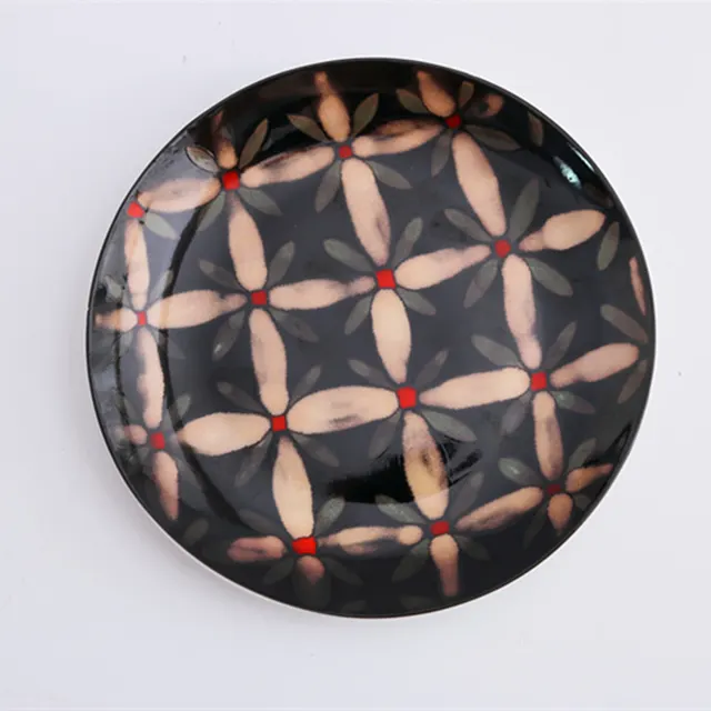 Floral round ceramic dinner plate Flowers - Shop at LoveMi