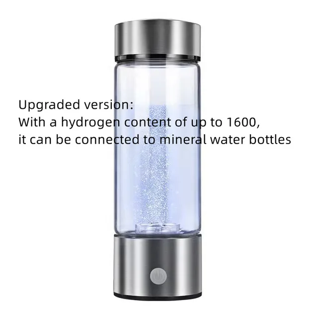Portable Ionized Water Cup Hydrogen Bottle Silver Upgraded - Shop at LoveMi