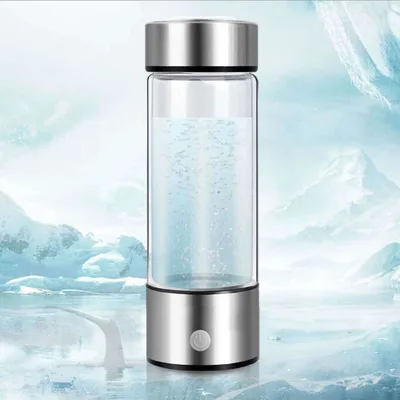 Portable Ionized Water Cup Hydrogen Bottle Silver - Shop at LoveMi