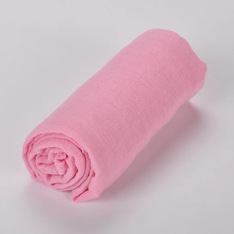 Autumn and winter new TR cotton candy color warm silk scarf - Pink