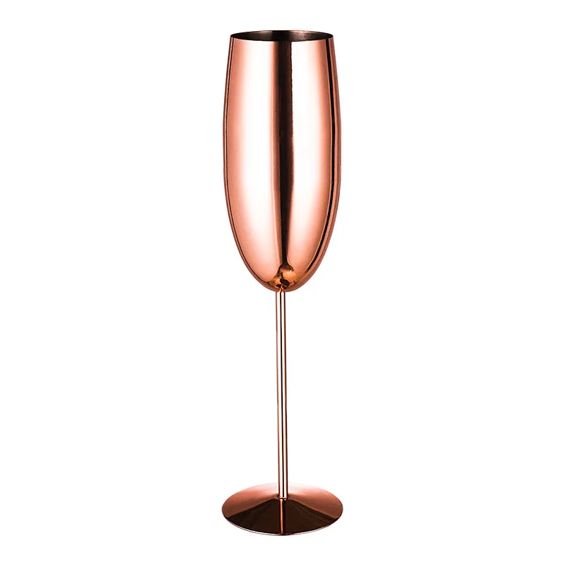 Champagne glass stainless steel goblet Silver 2Pcs - Shop at LoveMi