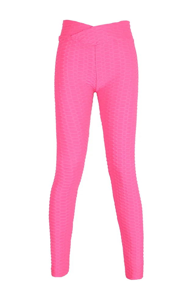 Jacquard V waist hip yoga pants tight sweatpants Jacquard V Waist Rose Red - Shop at LoveMi