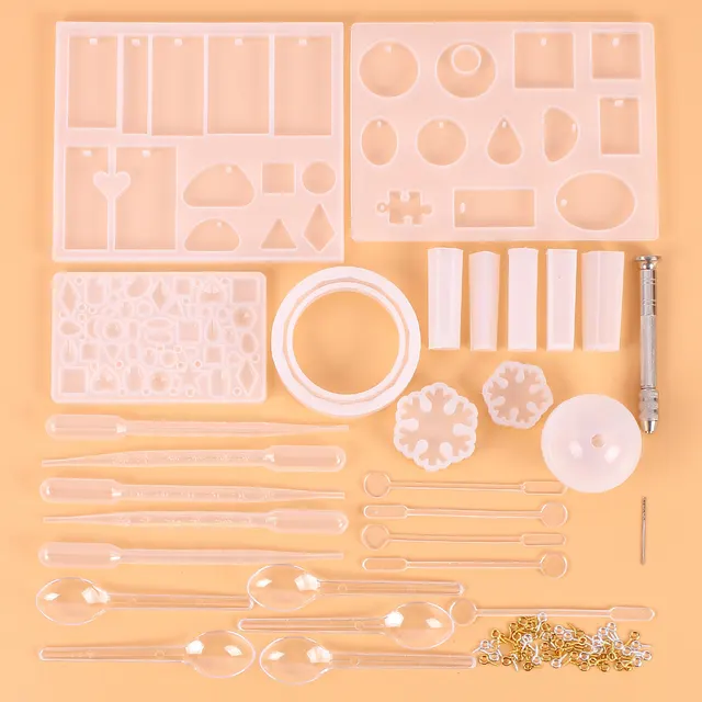 Crystal Epoxy Jewelry Accessories Set - Mould