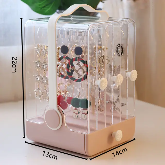 Multilayer Rotatable Plastic Jewelry Storage Box - 8Style