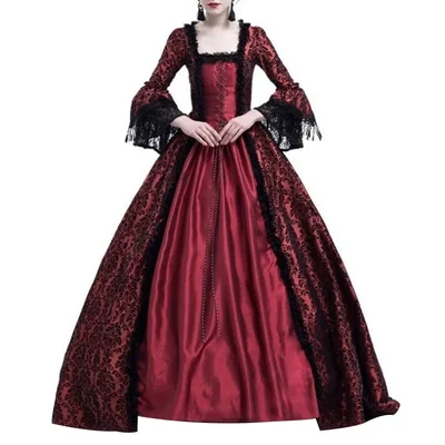 Lace flared sleeve dress Wine - Shop at LoveMi