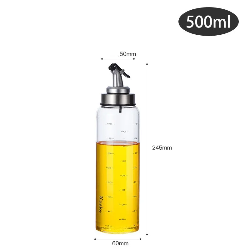 Household Kitchen Supplies Small Oil Bottle Glass Anti-leakage - 300Ml