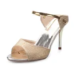 In The Summer Of Korean Ladies Fashion Sandals Easily All-match Fish Mouth Shoes Slippers Sandals Set Foot Fine With Antiskid Shoes - Gold