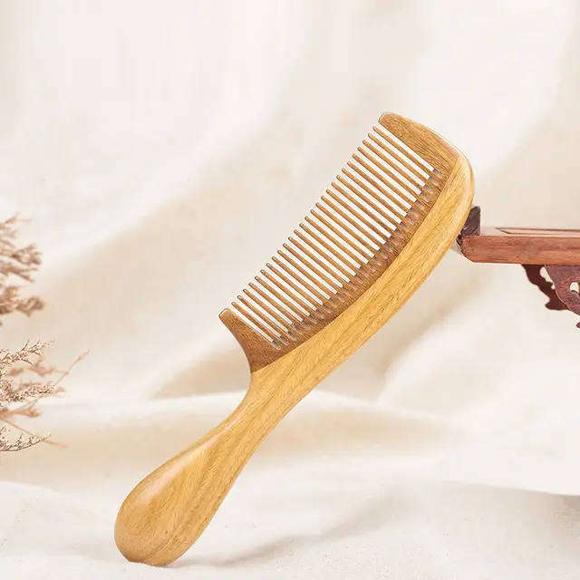 Green Sandalwood Hair Comb Style A - Shop at LoveMi