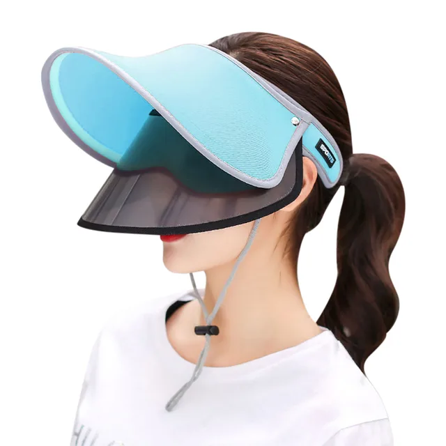 Summer big brim empty top hat Blue - Shop at LoveMi