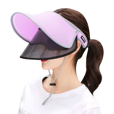 Summer big brim empty top hat Purple - Shop at LoveMi