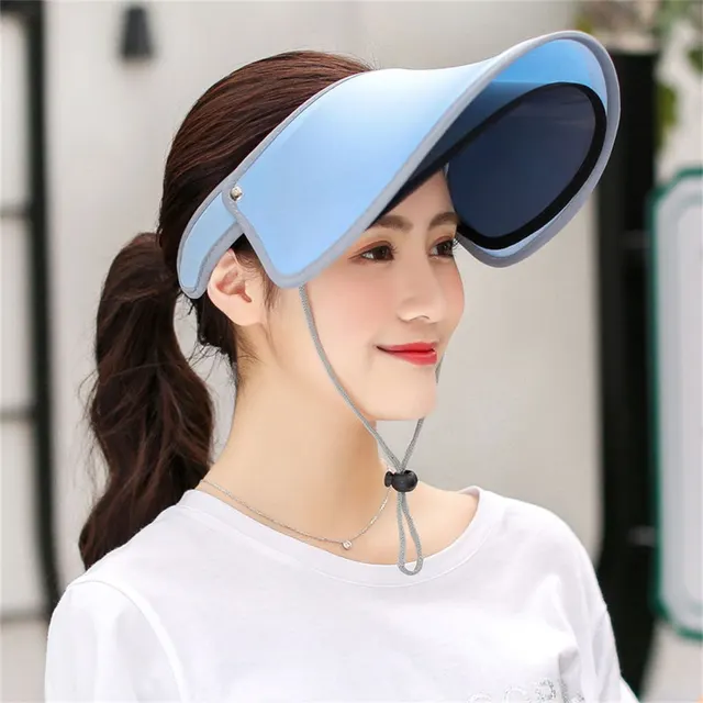 Summer big brim empty top hat Sky Blue - Shop at LoveMi