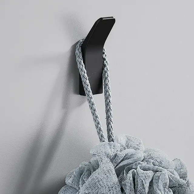 Punch free metal hook Black - Shop at LoveMi