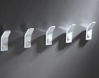 Punch free metal hook White1 5Pcs - Shop at LoveMi