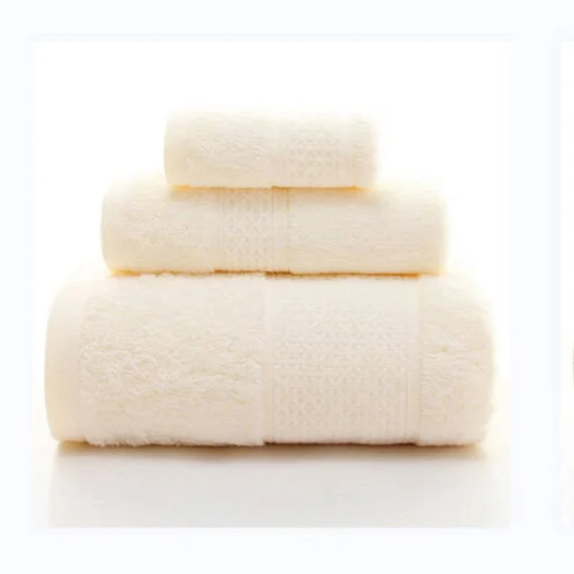 Pure cotton thickened bath towel Beige - Shop at LoveMi
