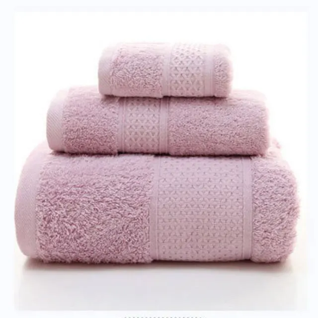 Pure cotton thickened bath towel Purple - Shop at LoveMi