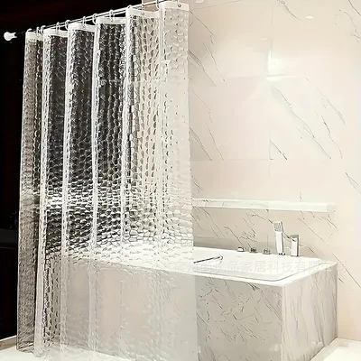 Bathroom Waterproof And Mildew proof Thickened Shower Curtain 3D Shower Curtain Water Cube - Shop at LoveMi