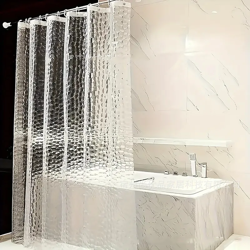 Bathroom Waterproof And Mildew-proof Thickened Shower Curtain 3D Shower Curtain - Water Cube