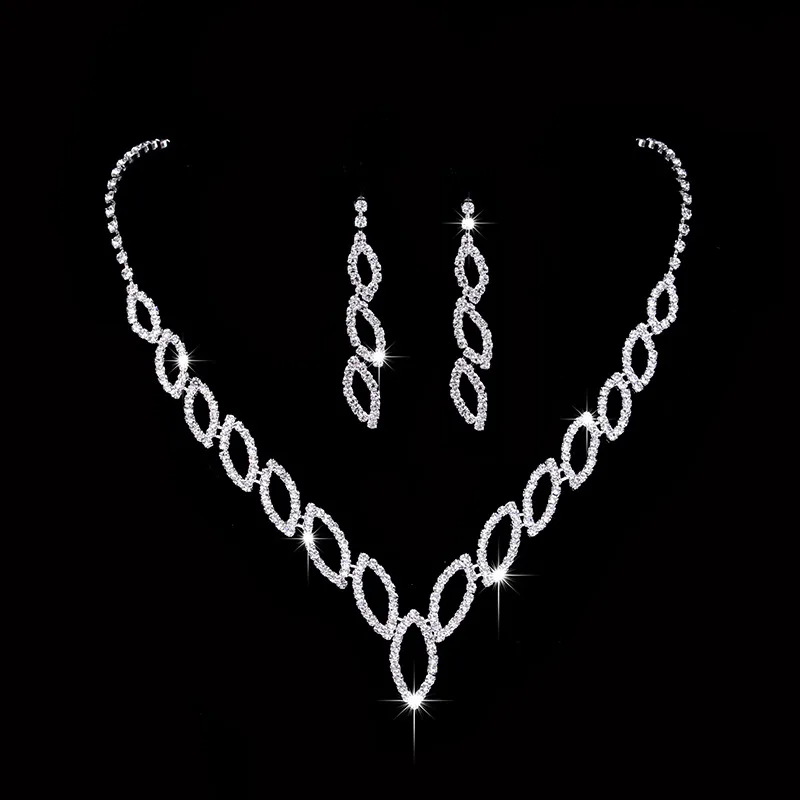 Manufacturer's direct selling classic kiss kiss EARRINGS NECKLACE BRIDAL suit 451 Wedding Jewellery