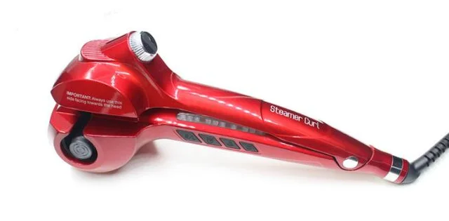 Professional ceramic hair steam machine hair curler roller curling iron, hair waver in digital magic styling tools styler Red - Shop at LoveMi