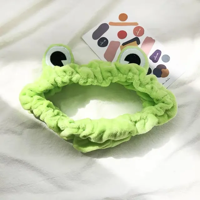 Girl Net Red Cartoon Cute Green Frog Headband Hair Band - Headband