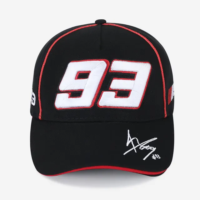 Men's Motorcycle Racing Fan No. 93 Baseball Cap - Black