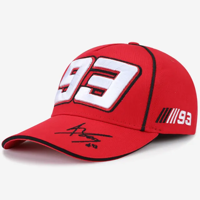 Men's Motorcycle Racing Fan No. 93 Baseball Cap Red - Shop at LoveMi