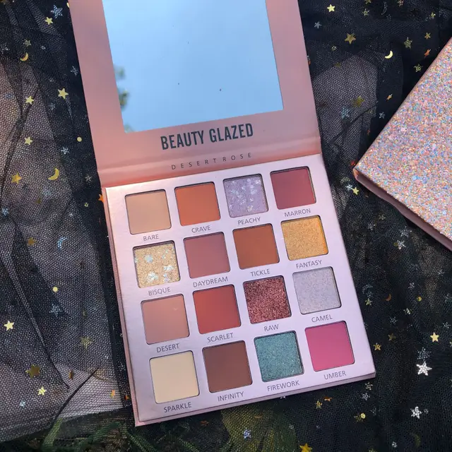New Beauty Glazed 15 Colors Long Lasting Sunset Dusk Eyeshadow Palette - Shop at LoveMi
