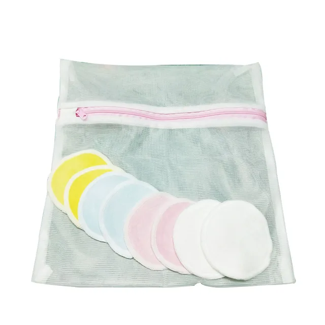 Velvet Bamboo Fiber Makeup Remover Set 8 Pieces + Washing Bag - Shop at LoveMi