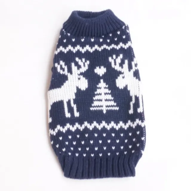 Elk Reindeer Deer Pet Clothes Dog Clothes Blue - Shop at LoveMi