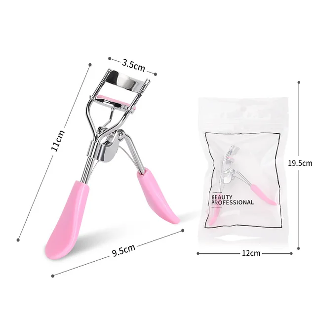 Stainless steel eyelash curler Chrome Pink - Shop at LoveMi