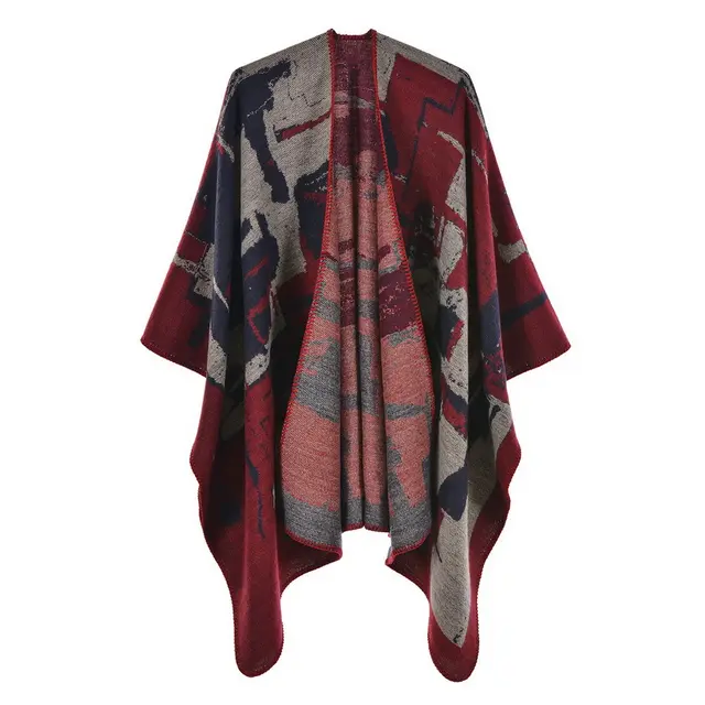 Ladies scarf shawl ideas - Wine Red
