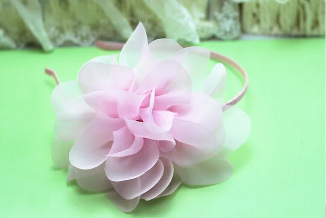 Korean super flower children headdress ornaments wedding flower girl dress accessories factory - Pink