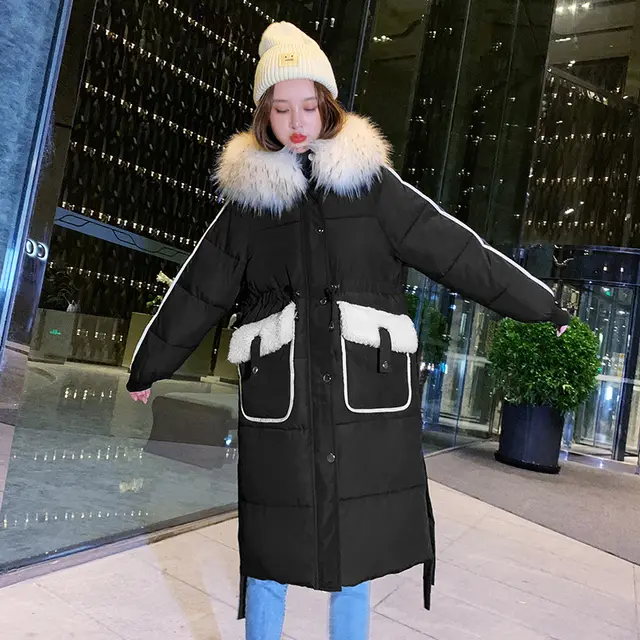 Long thick down jacket Black - Shop at LoveMi