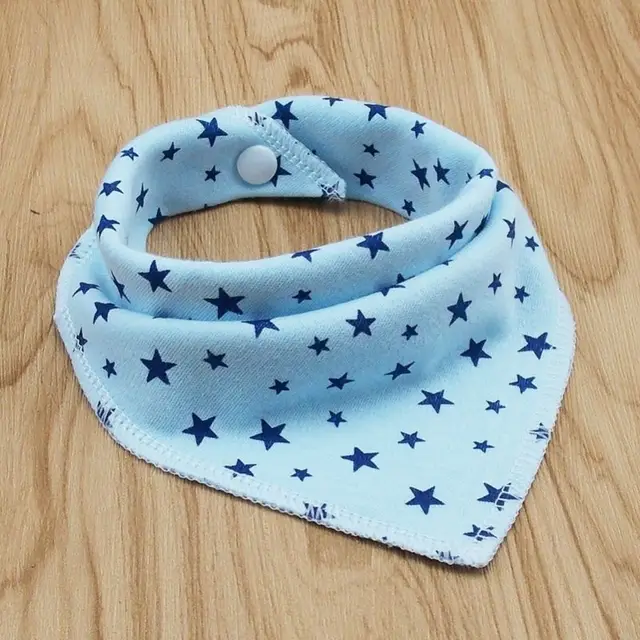 Cat and dog triangle scarf Blue A - Shop at LoveMi
