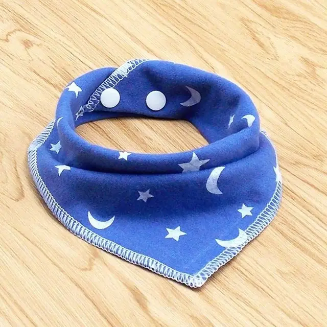 Cat and dog triangle scarf Blue B - Shop at LoveMi