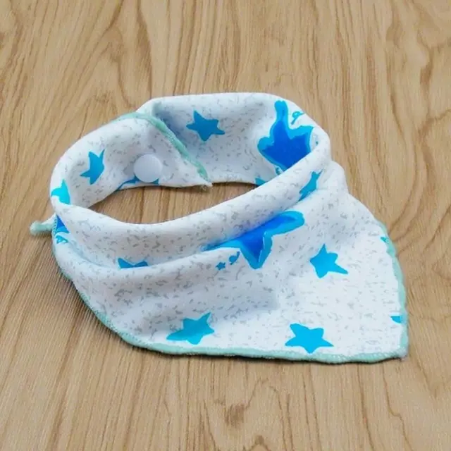 Cat and dog triangle scarf White A - Shop at LoveMi