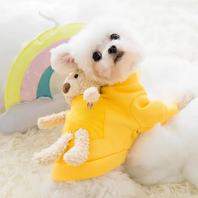 Cat cute teddy bear pet clothes two legged clothes Bear - Shop at LoveMi