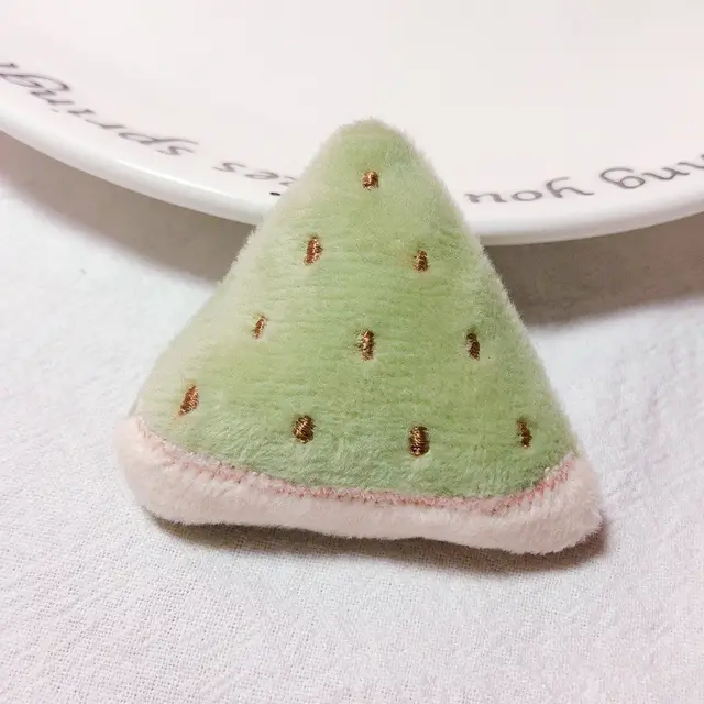 Fruit plush brooch Green - Shop at LoveMi