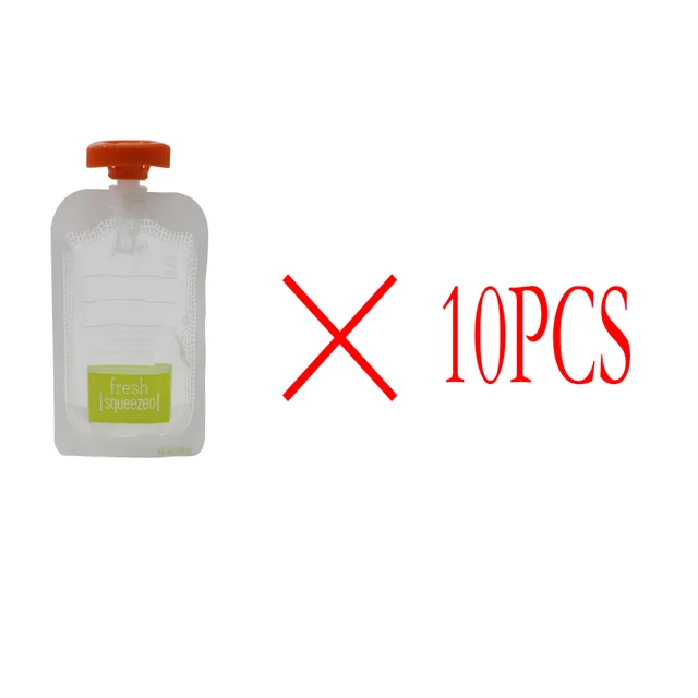 Disposable Fruit Juice Puree Squeeze Baby Food Storage Bag Feeding 10Pcs - Shop at LoveMi