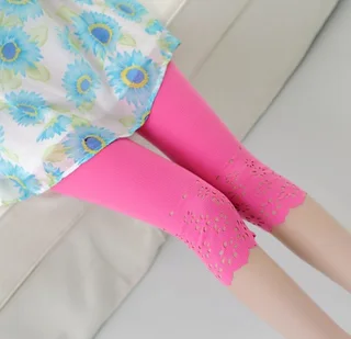 Candy-colored leggings - Rose Red