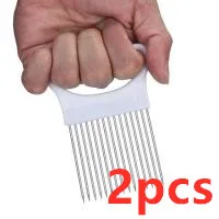 Vegetable Holder Cutting Aid Guide White 2Pcs - Shop at LoveMi