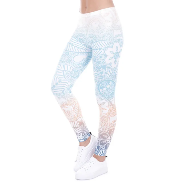Printed thin pencil feet pants stretch big ladies yoga pants leggings - Shop at LoveMi