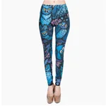 Printed thin pencil feet pants stretch big ladies yoga pants leggings - K2-One Size - View 1