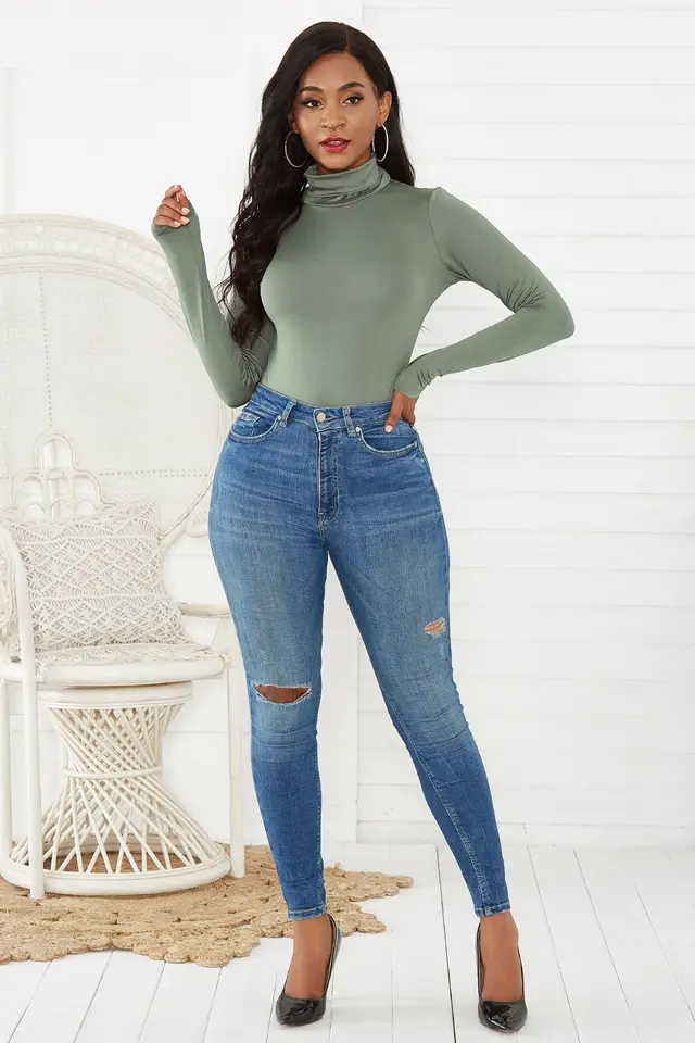 Long sleeve jumpsuit Green - Shop at LoveMi