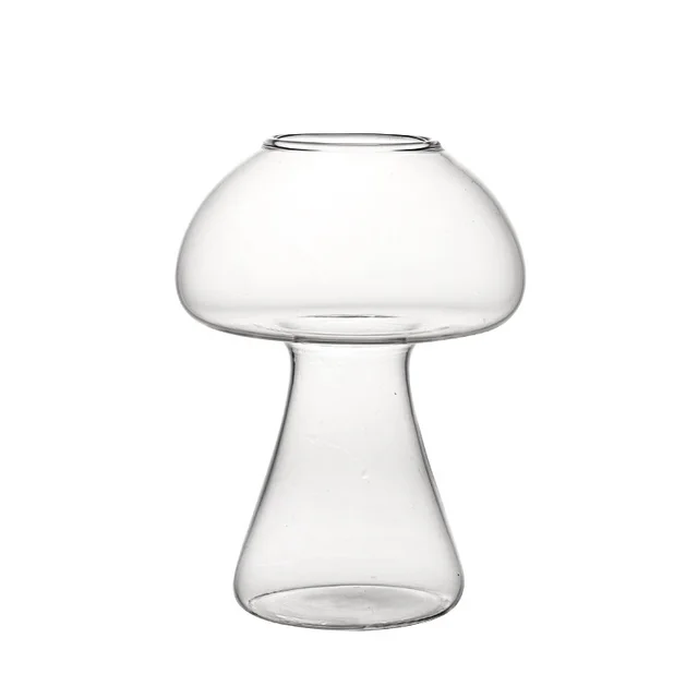 Fancy Red Wine Goblet Wine Cocktail Glasses 100ml Rose Flower Shape Wine Glass Party Barware Drinkware Mushroom 285Ml - Shop at LoveMi