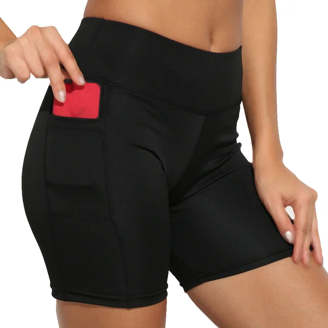 Five point pants shorts leggings fitness women's pants yoga Black - Shop at LoveMi
