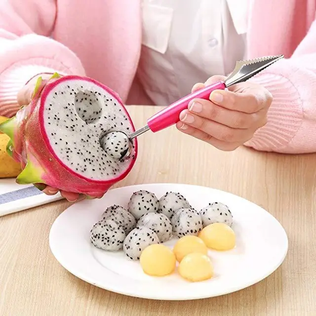 2 IN 1 MELON/FRUIT BALLER Rose Red - Shop at LoveMi