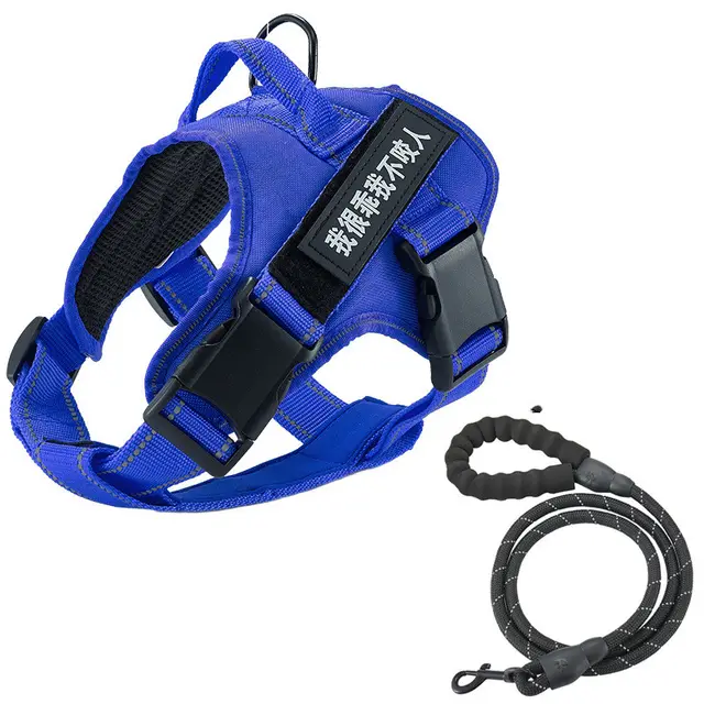 Dog vest chest strap leash Blue - Shop at LoveMi