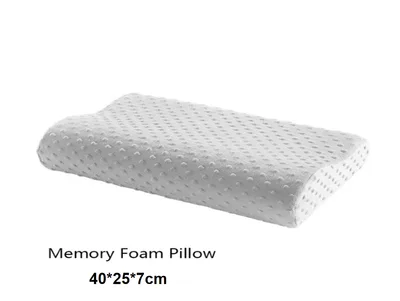 Memory Foam Pillow 40X25X5Cm White - Shop at LoveMi
