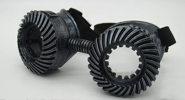 Steampunk gas mask face - 1 Silver